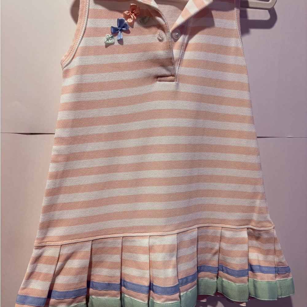 Florence Eiseman - Tennis Polo striped Pink and White Dress
